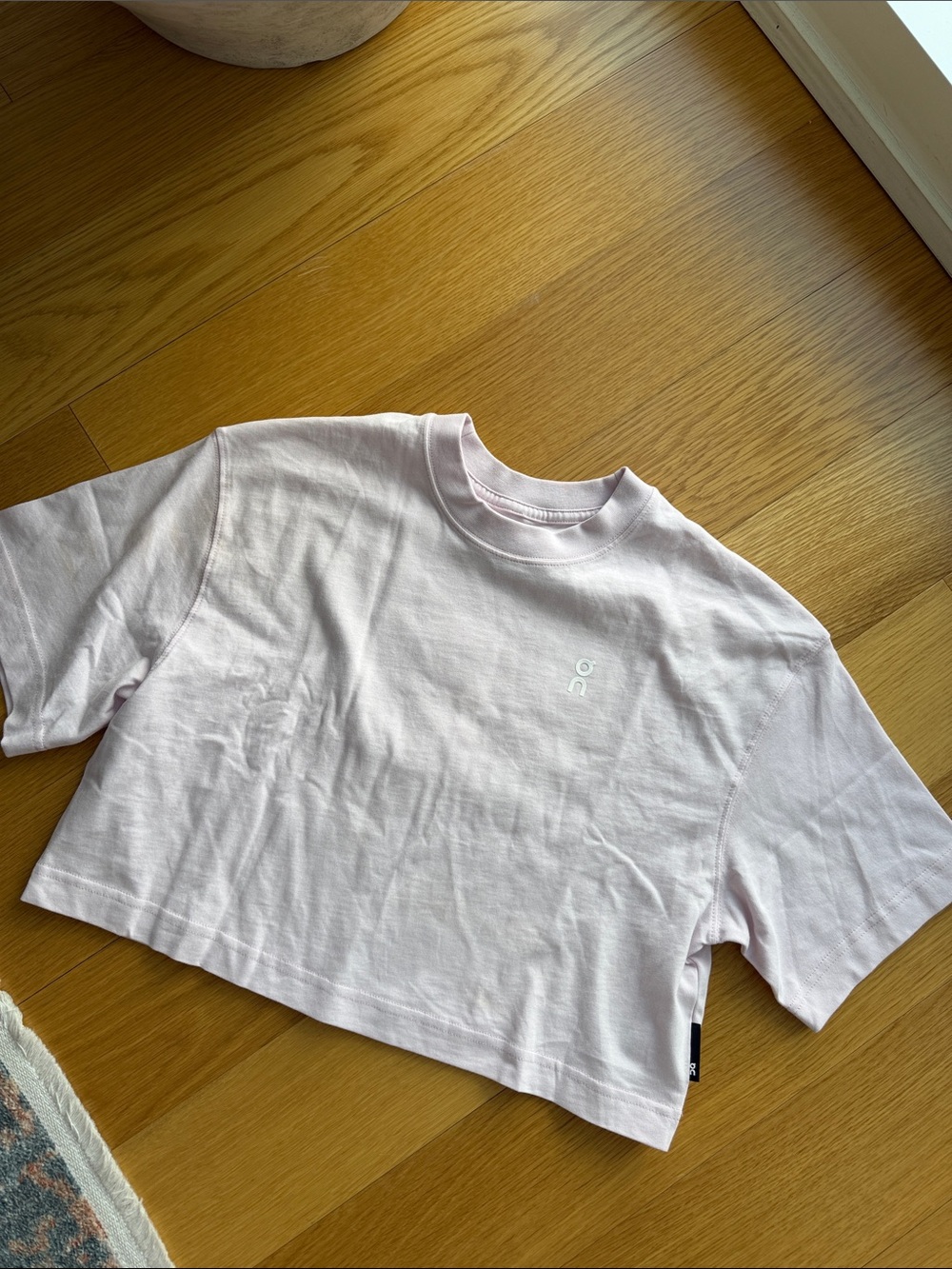 On running Cropped Tee - Light Pink